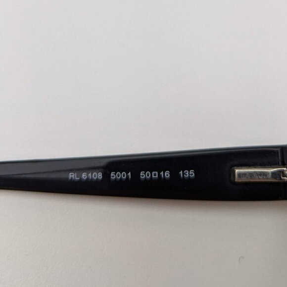 🕶️Ralph Lauren RL6108 5001 Eyeglasses 50/16 135 /YHG123🕶️ - Picture 4 of 6